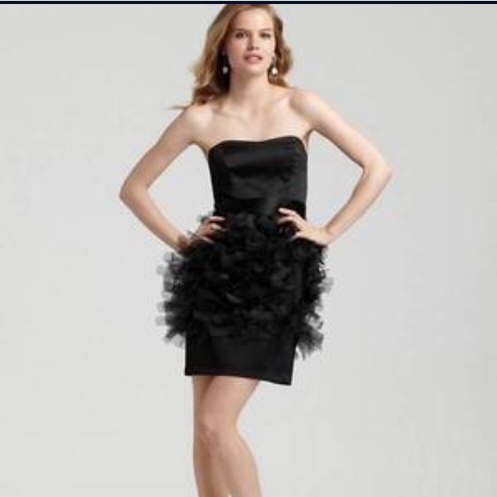 Max & Cleo Strapless Tulle Adorned Dress-8 $ 268